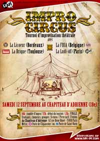 Impro Circus samedi 12 septembre